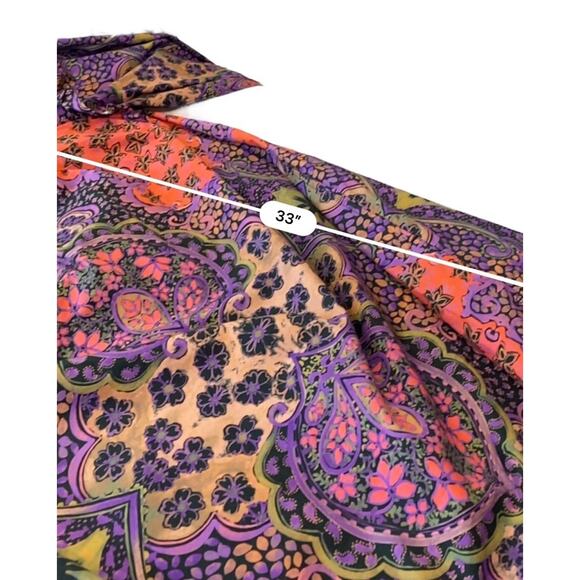 Xirena Nyla Floral Ruffle Shoulder Long Sleeve Cotton Dress In Multi Size Small - Picture 10 of 11